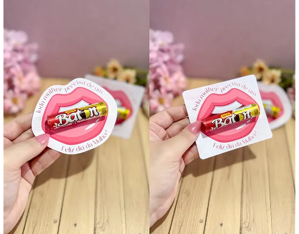 Arquivo Dia da Mulher Card Chocolate Batom - LETTERINHAS 1