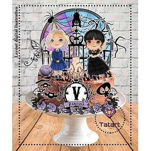 Arquivo de Corte Topo Wandinha