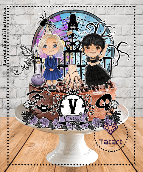 Arquivo de Corte Topo Wandinha