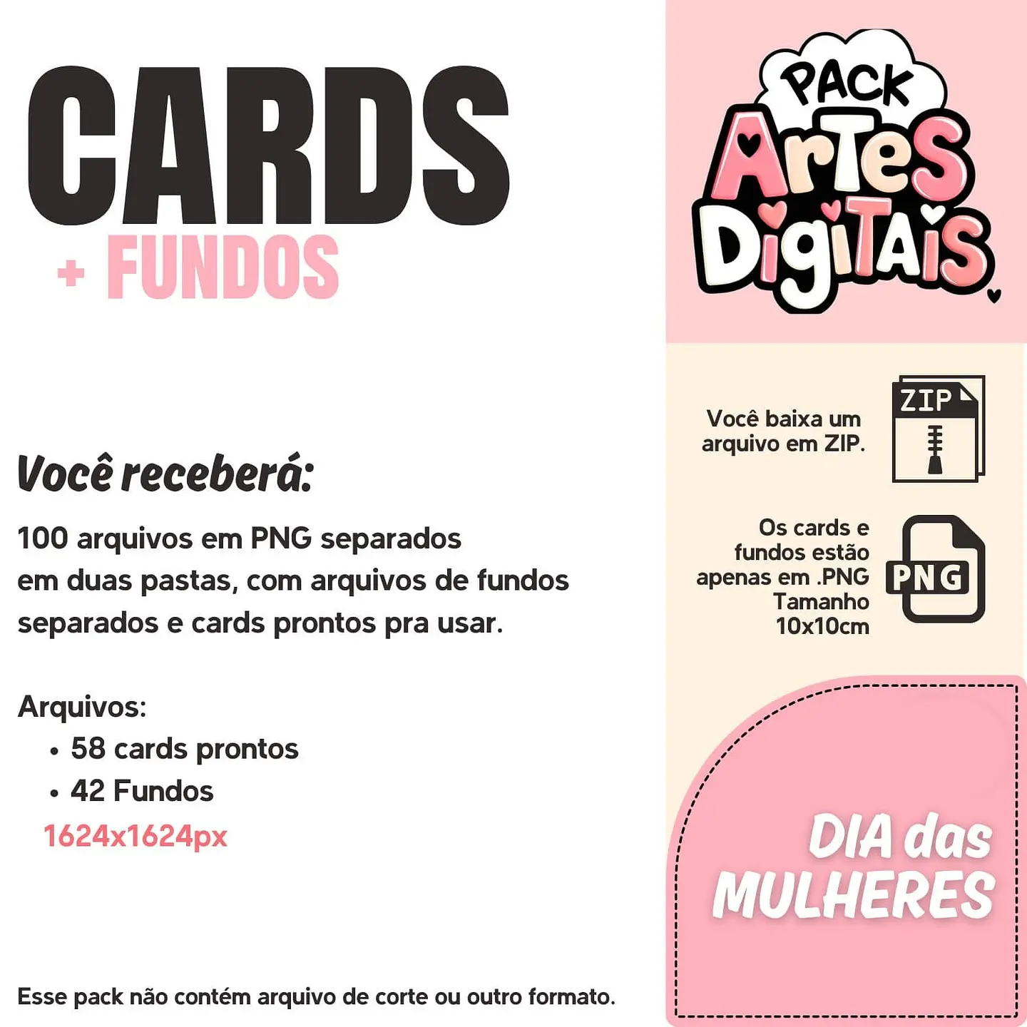 Arquivo Dia da Mulher Combo Cards + Fundos - PANDOCA 2