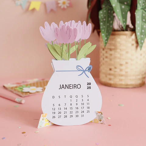 Arquivo Calendário 2025 Jarro de Flores - scrapisa