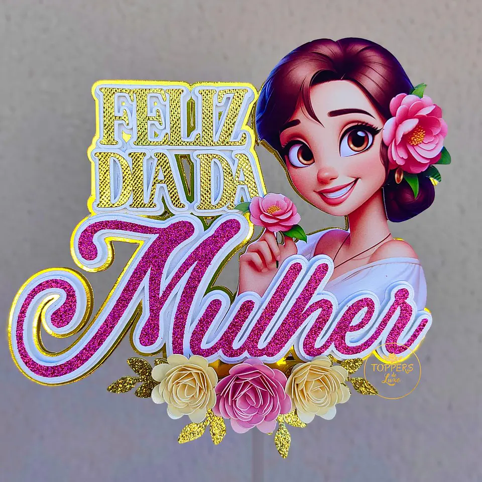 Arquivo Topo de Bolo Dia da Mulher  1