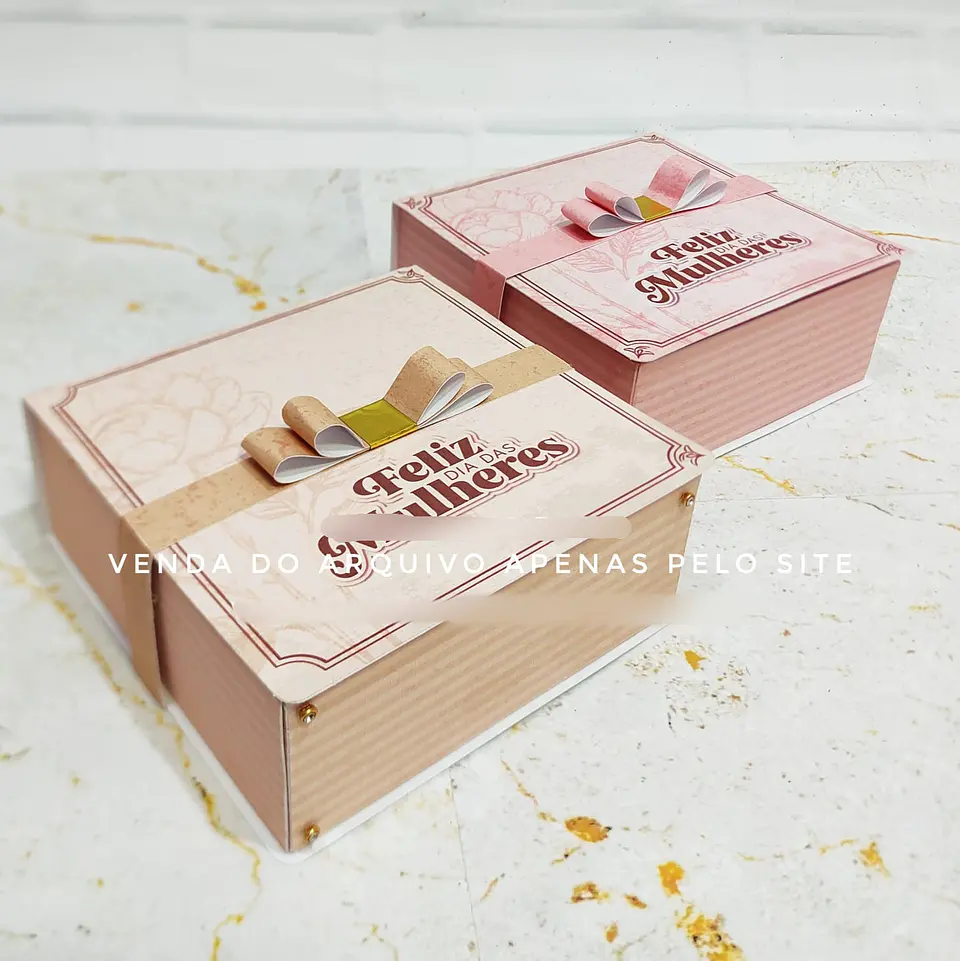 Arquivo Dia da Mulher Caixa 4 doces Quadrada - KIF 2