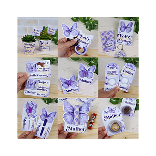 Arquivo Dia da Mulher Combo Lilás - Chuvinha de Papel