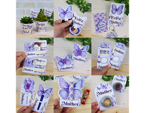 Arquivo Dia da Mulher Combo Lilás - Chuvinha de Papel