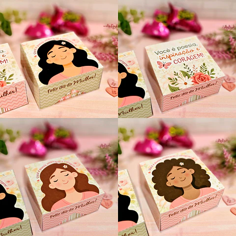 Arquivo Dia da Mulher Caixa Quadrada Multiuso - TELMA CONTEL