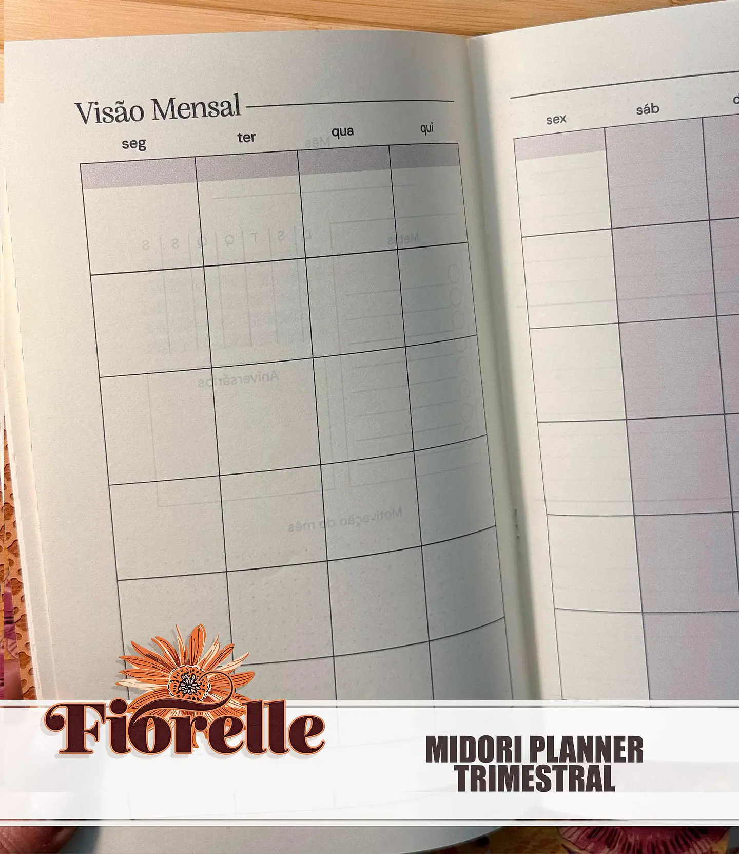 Arquivo Fiorelle Midori Planner Trimestral 9