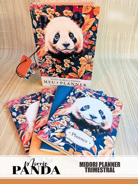 Arquivo Panda Morris Midori Planner Trimestral 