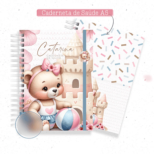 Arquivo Encadernação Baby Beach Ursinha Pool Party - criativa afetiva