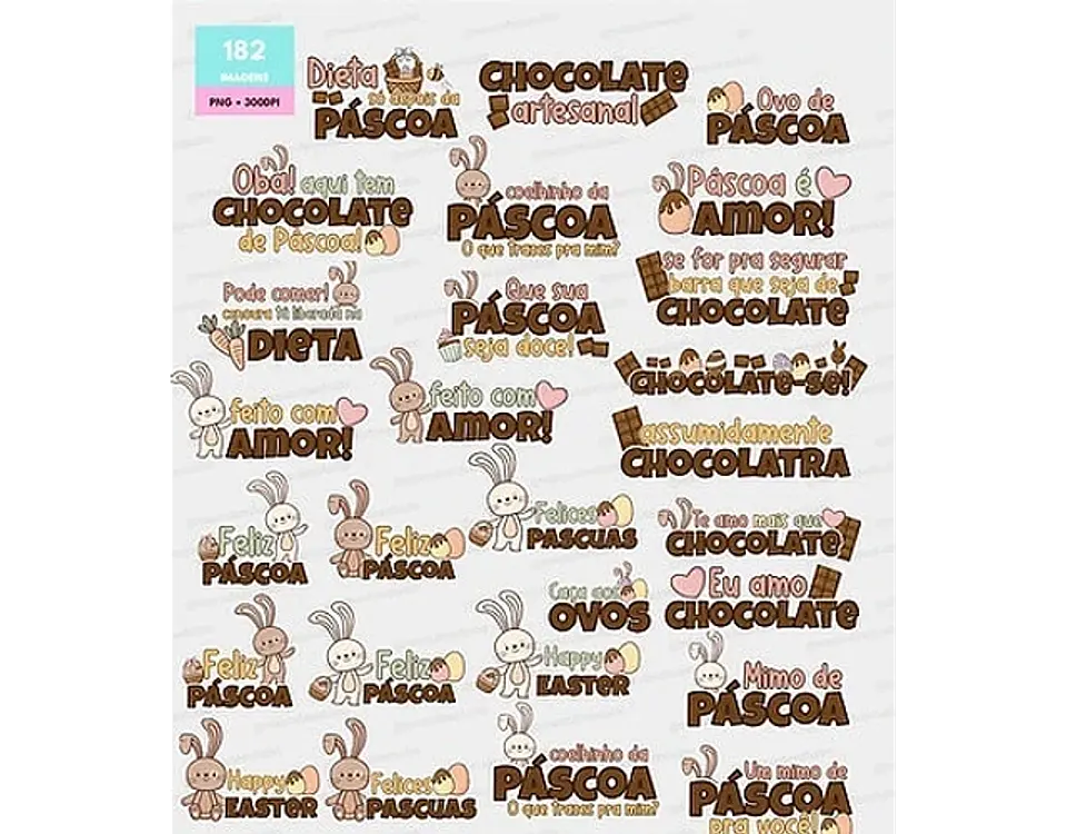 Arquivo Combo Páscoa Coelhinhos - Mascute 14