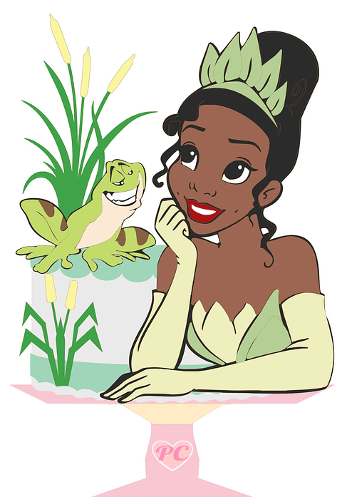 Arquivo de Corte Topo Princesa e o sapo - Tiana