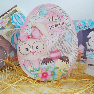 Arquivo de Corte Caixa Oval Páscoa