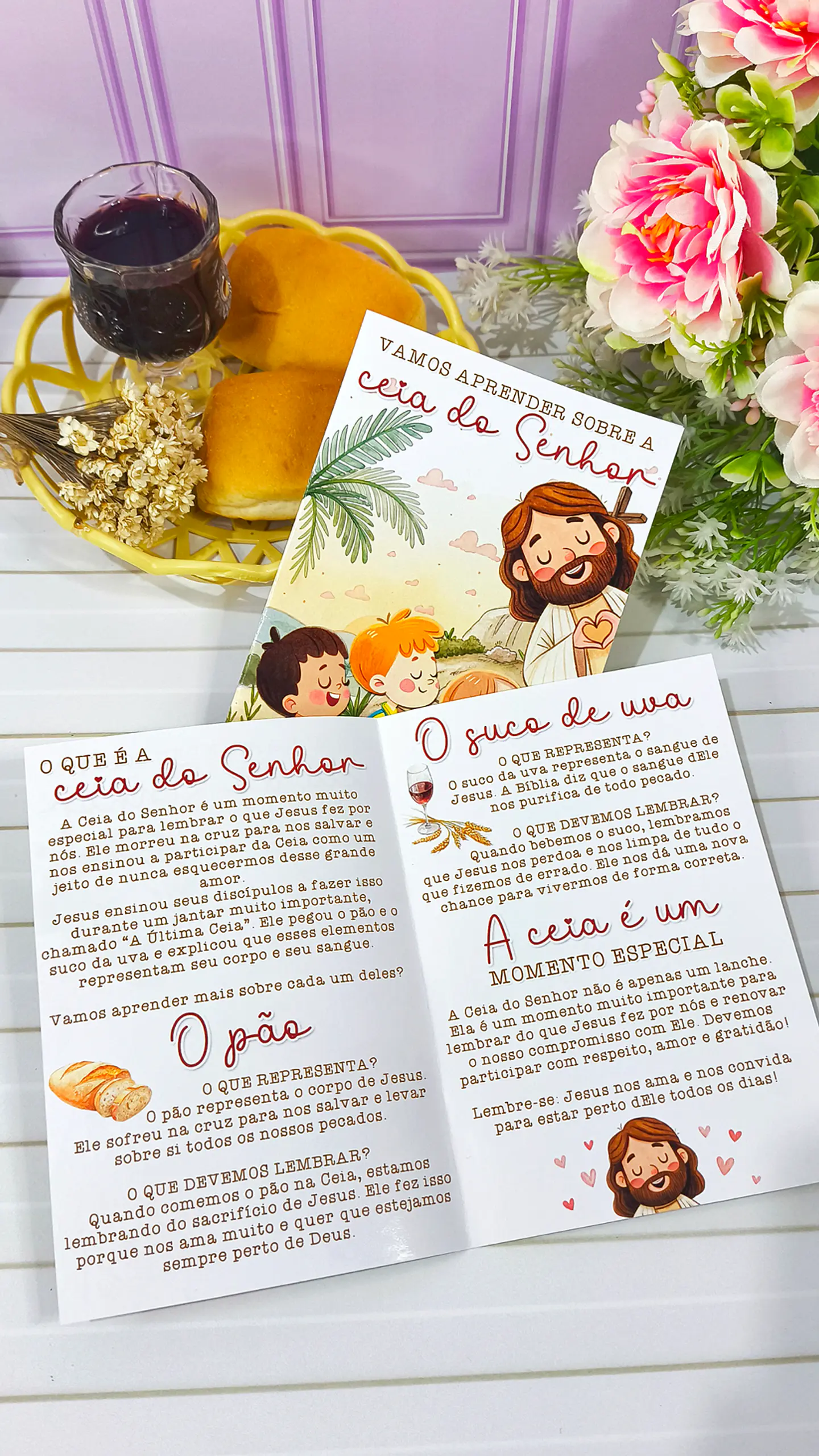 Arquivo Páscoa Kit Aprendendo Sobre a Santa Ceia - Desenhitos da Jana 8