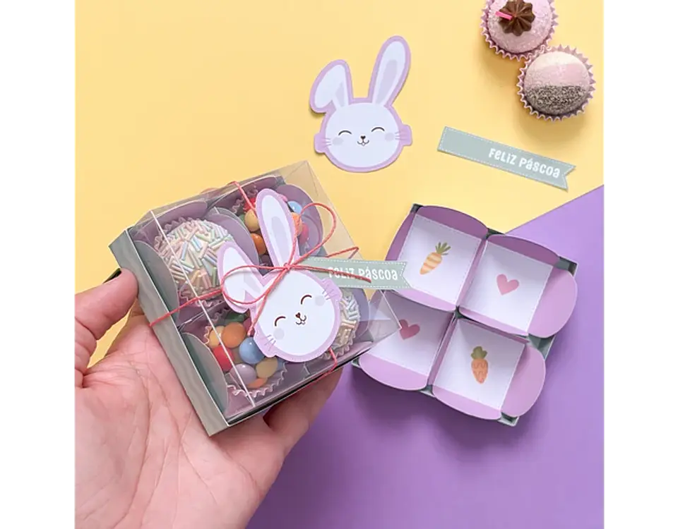 Arquivo Páscoa Caixa 4 Doces Acetado - TUDO POR PAPELARIA 3