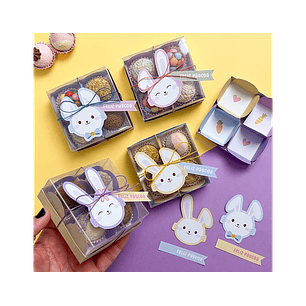 Arquivo Páscoa Caixa 4 Doces Acetado - TUDO POR PAPELARIA