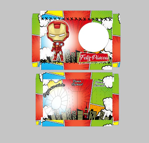Arquivo Páscoa Mini Confeiteiro Homem de Ferro - Ovelin