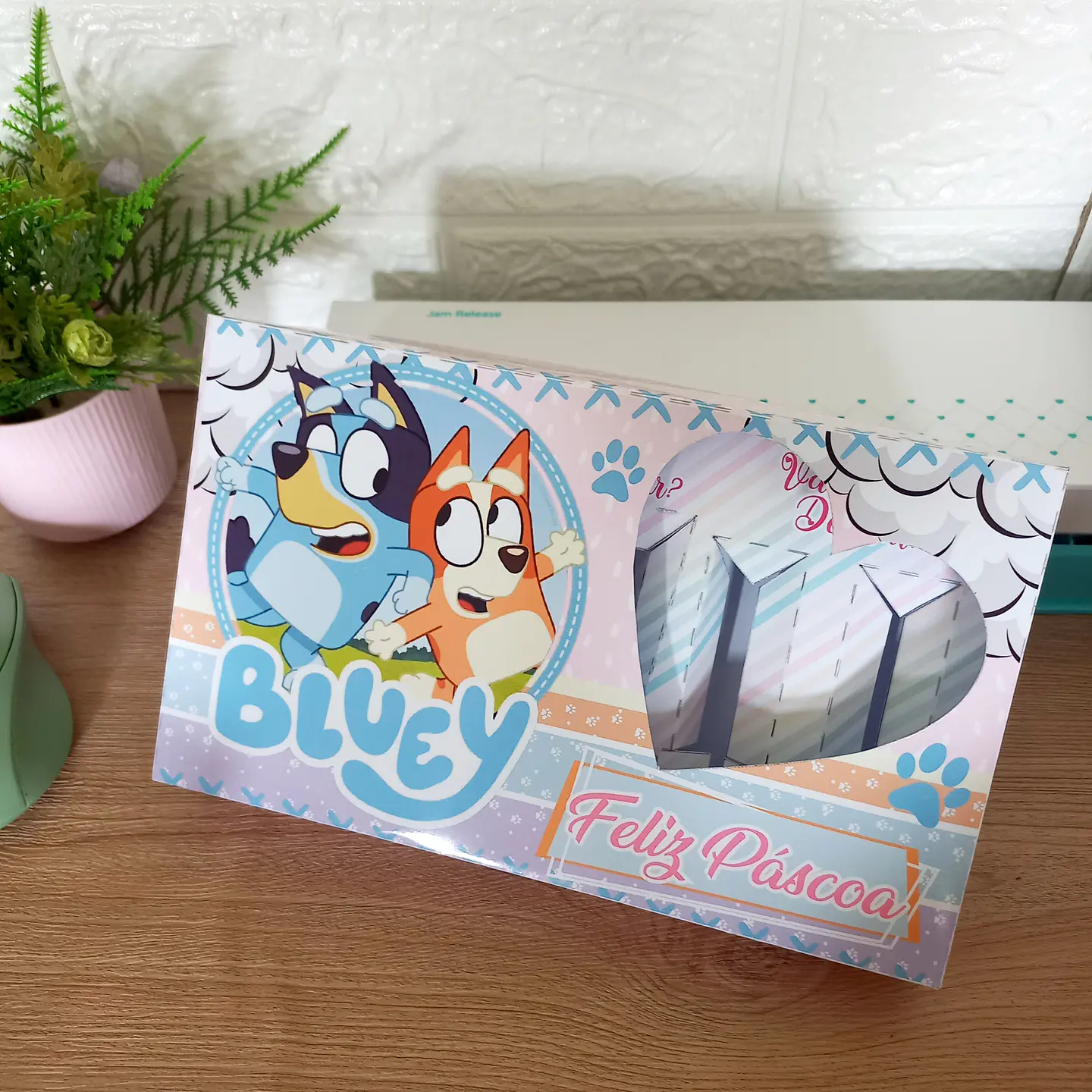 Arquivo Páscoa Mini Confeiteiro Bluey Menina - Ovelin 1