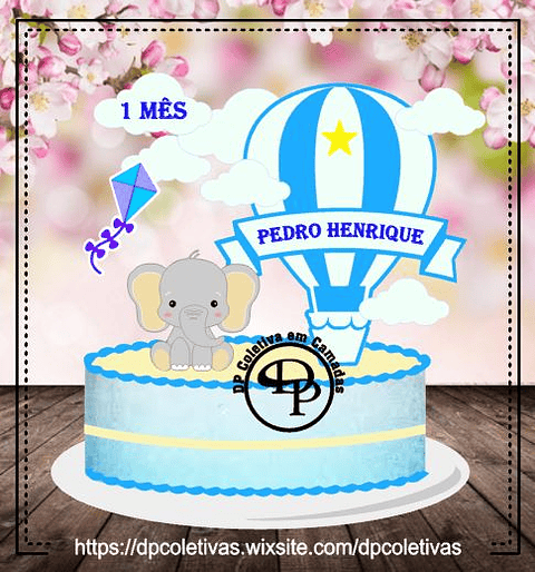 Arquivo de Corte Topo Elefantinho