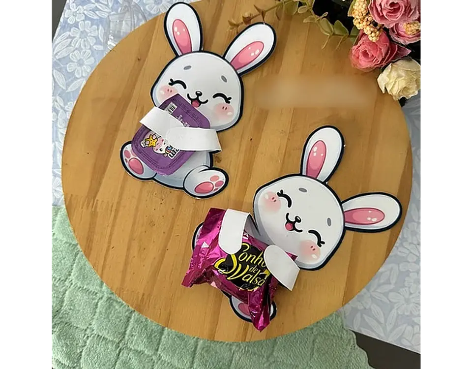 Arquivo Páscoa Coelhinho Abraçando Chocolate - A Sua Maneira Festas 1