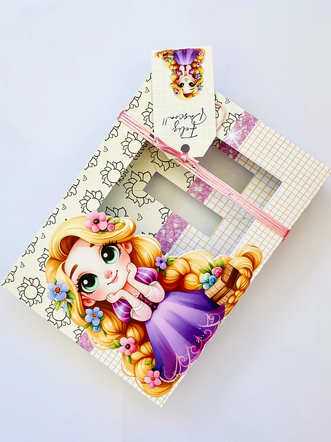 Arquivo de corte mini confeiteiro rapunzel enrolados