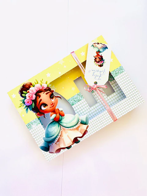 Arquivo de corte mini confeiteiro princesa tiana