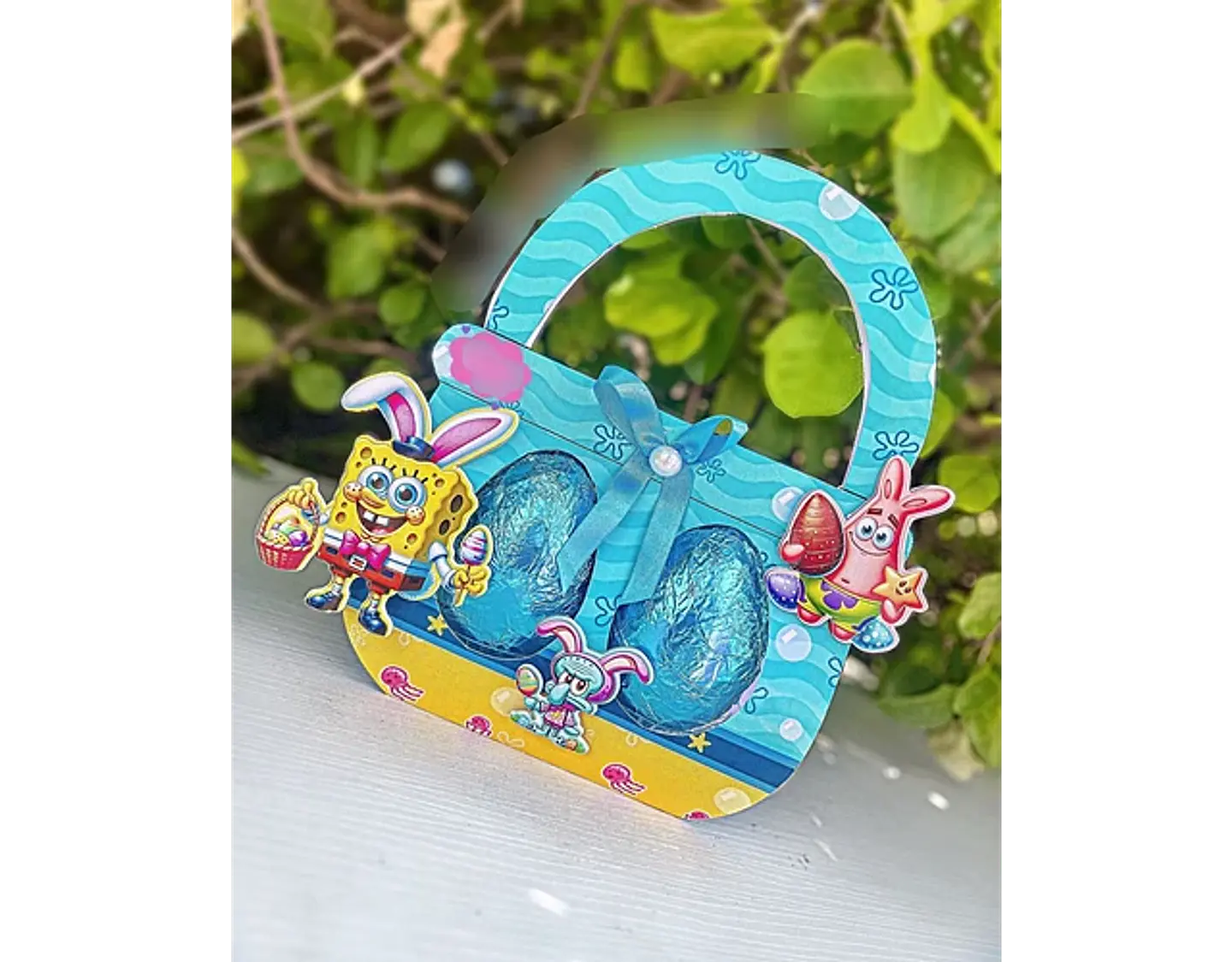 Arquivo páscoa cestinha ovinhos bob esponja - Mary Criações 1