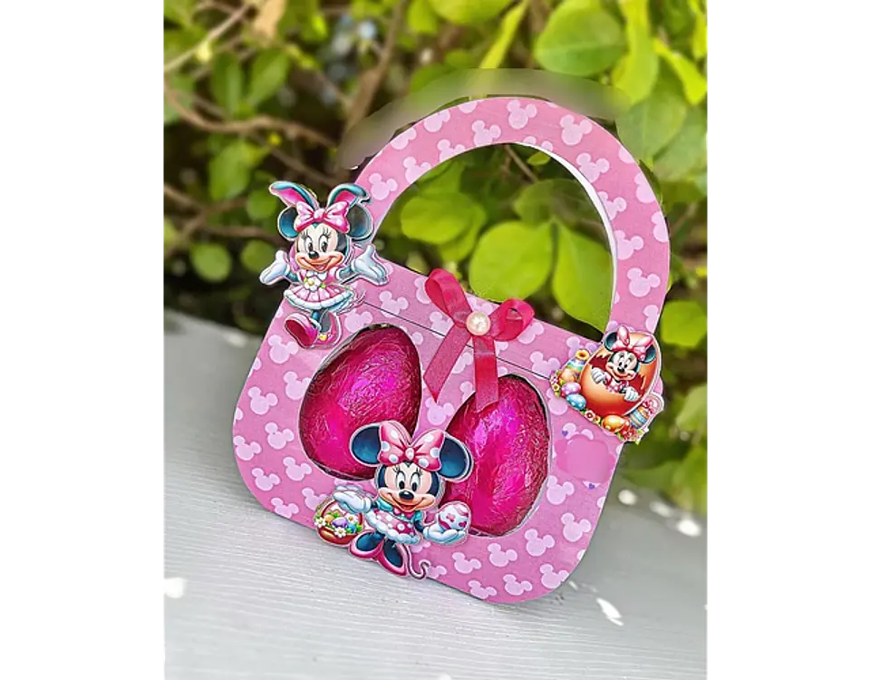 Arquivo páscoa cestinha ovinhos minnie rosa - Mary Criações 1