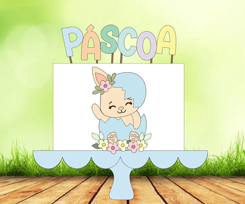 Arquivo de Corte Páscoa Coelhinha no ovo