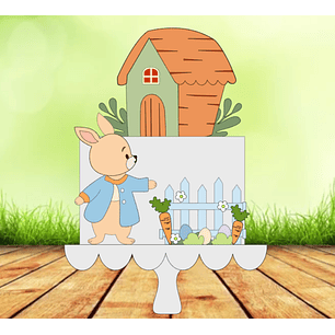 Arquivo de Corte Páscoa Coelhinho e casa verde