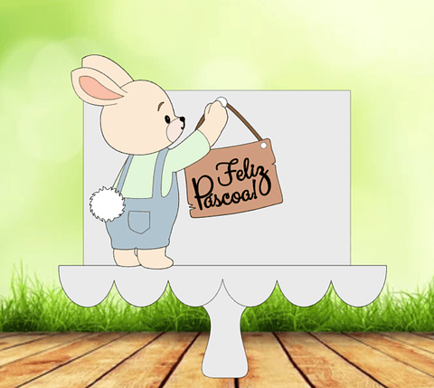 Arquivo de Corte Páscoa Coelho Feliz Páscoa