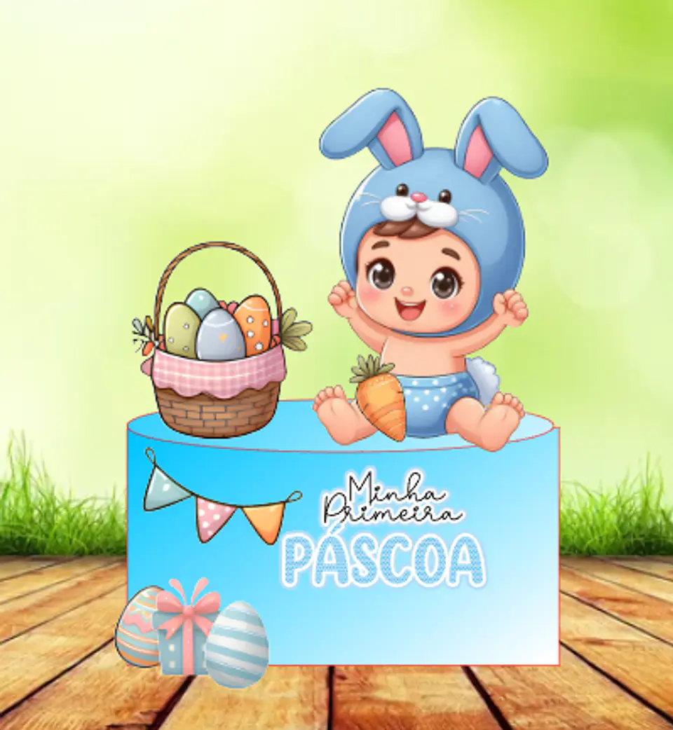Arquivo de Corte Páscoa Bebê 1
