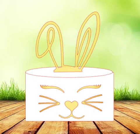 Arquivo de Corte Páscoa Orelhas e rosto