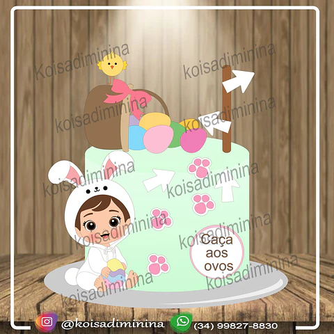 Arquivo de Corte Páscoa Menina fantasiada de coelhinha