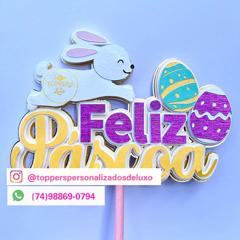 Arquivo de Corte Páscoa Feliz Páscoa coelhinho com ovos