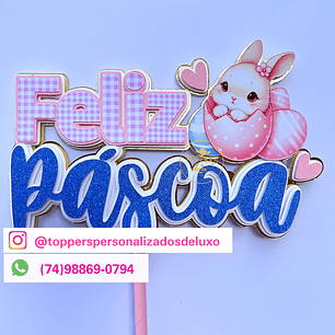 Arquivo de Corte Páscoa Feliz Páscoa Coelhinha dentro do ovo
