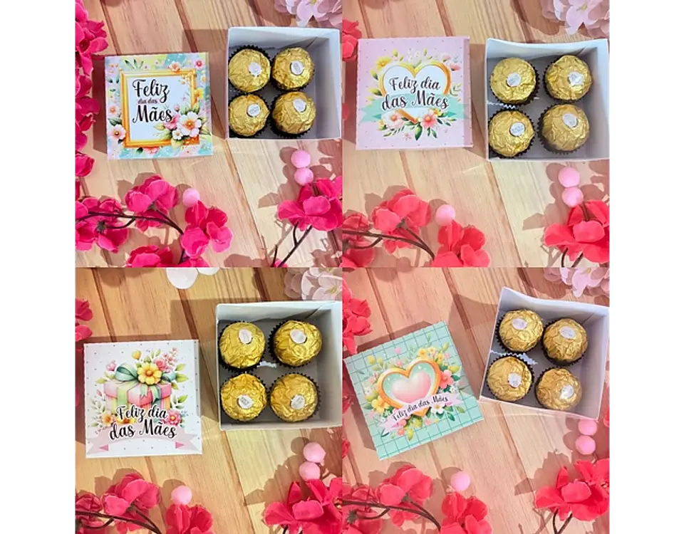 Arquivo dia das mães caixa 4 doces  - GB ARQUIVOS 1