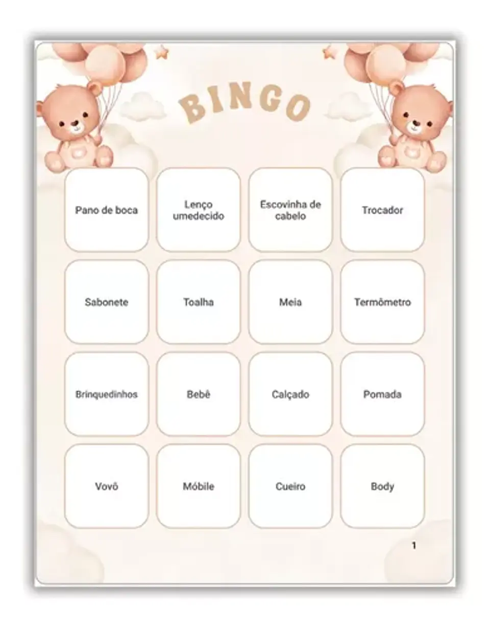 Arquivo bingo urso marrom 1