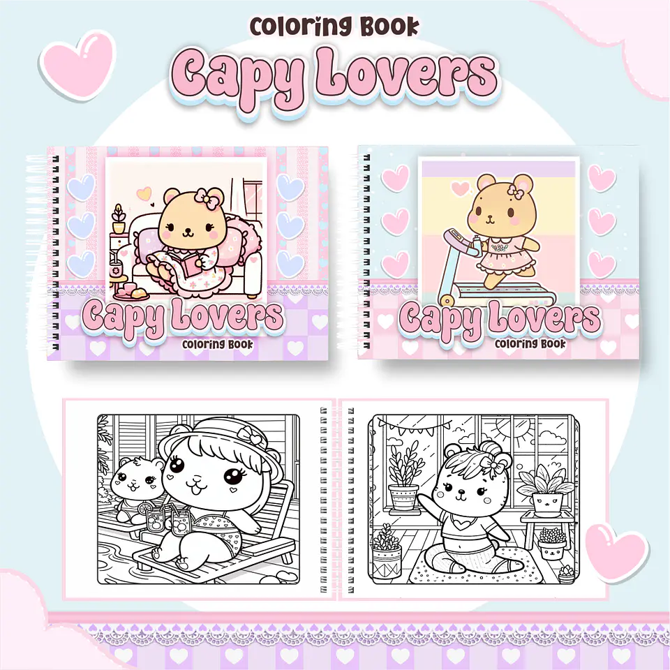 Arquivo Livro de Colorir Capy Lovers - Pamella 1