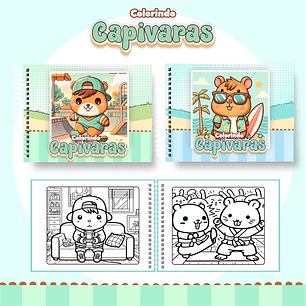 Arquivo Livro de Colorir Capivara - Pamella