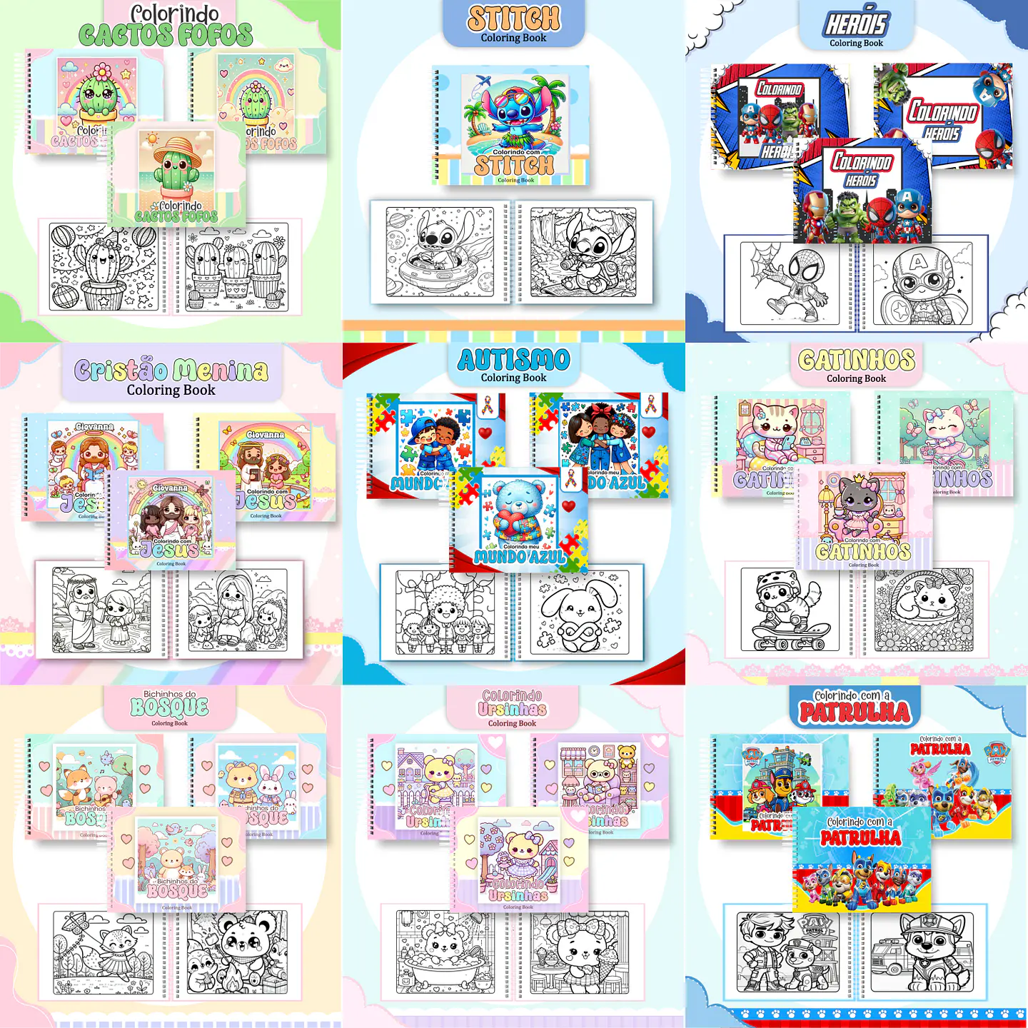 Arquivo Pack Livros de Colorir 1.0 - PAMELLA 1