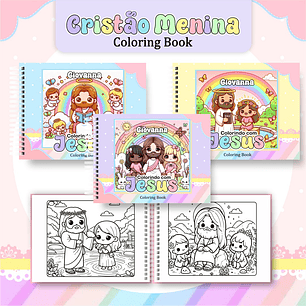Arquivo Livro de Colorir Cristão menina- Pamella