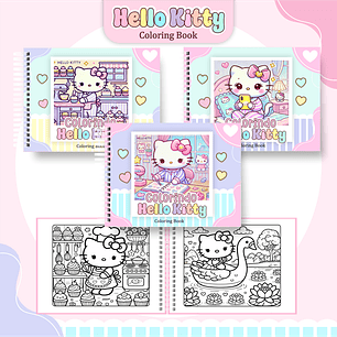 Arquivo Livro de Colorir HELLO KITTY - Pamella