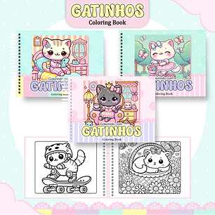 Arquivo Livro de Colorir Gatinhos - Pamella