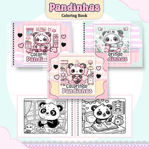 Arquivo Livro de Colorir Pandinhas - Pamella