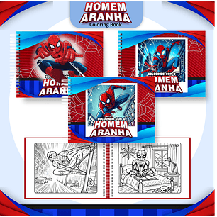 Arquivo Livro de Colorir Homem Aranha - Pamella