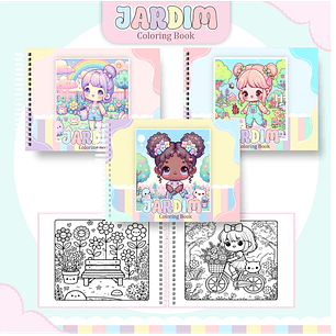 Arquivo Livro de Colorir JARDIM - Pamella