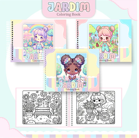 Arquivo Livro de Colorir JARDIM - Pamella