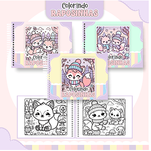 Arquivo Livro de Colorir RAPOSINHAS - Pamella
