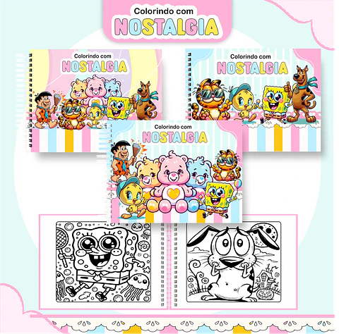 Arquivo Livro de Colorir NOSTALGIA - Pamella