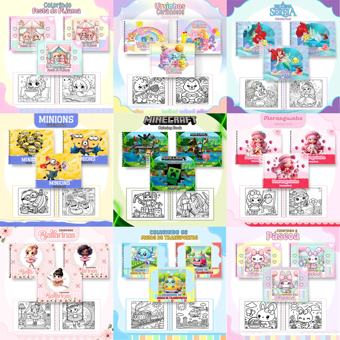 Arquivo Pack Livros de Colorir 2.0 - PAMELLA 1